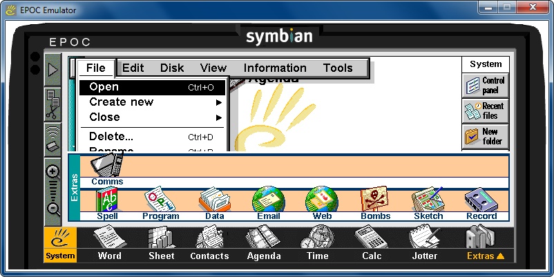 EPOC Emulator sous Windows 7